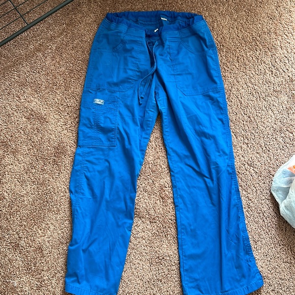 Cherokee Pants & Jumpsuits Royal Blue Scrub Bottoms Poshmark